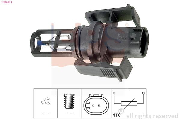 senzor,temperatura aer admisie EPS Made in Italy - OE Equivalent 1.994.014