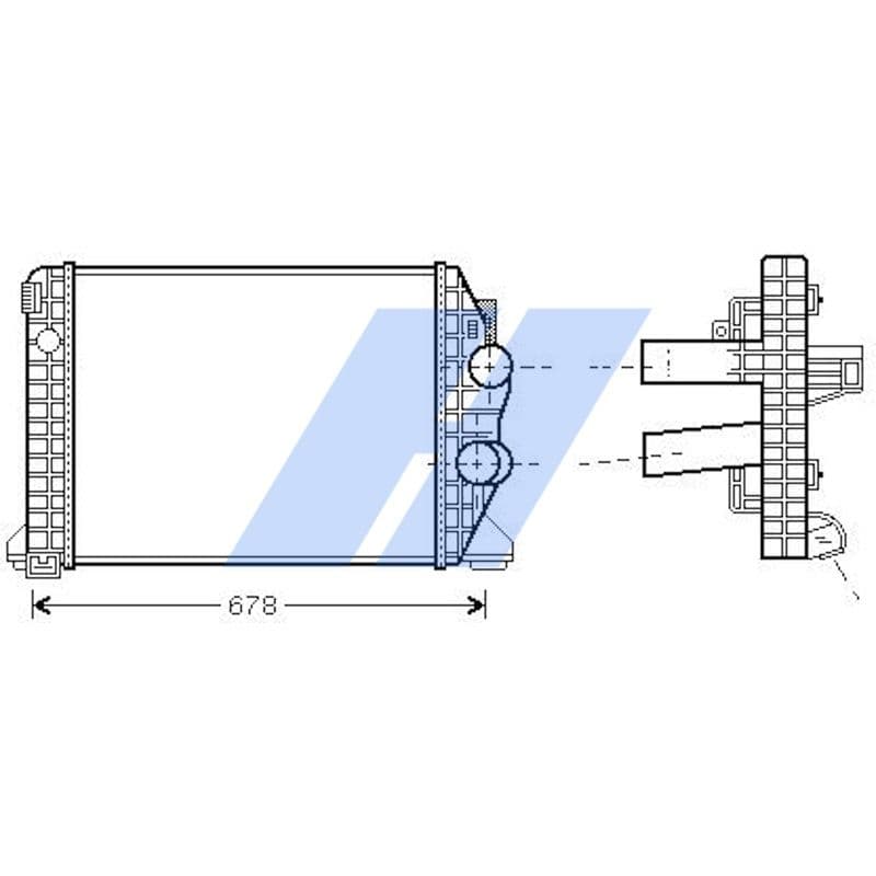 Intercooler, compresor HIGHWAY AUTOMOTIVE 20033011