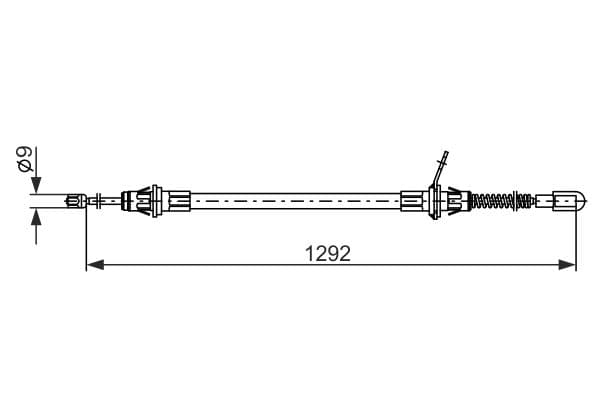 Cablu, frana de parcare BOSCH 1 987 482 924