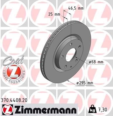 Disc frana ZIMMERMANN COAT Z 370.4408.20