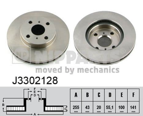 Disc frana NIPPARTS J3302128