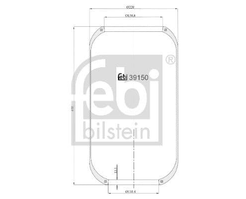 Burduf, suspensie pneumatica FEBI BILSTEIN 39150