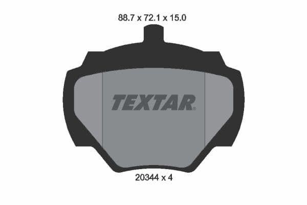 set placute frana,frana disc TEXTAR 2034402