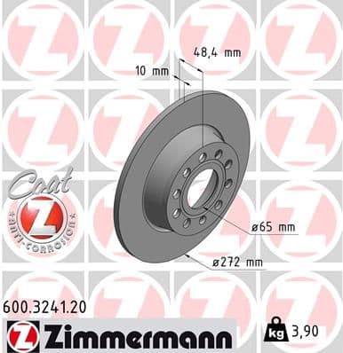 Disc frana ZIMMERMANN COAT Z 600.3241.20