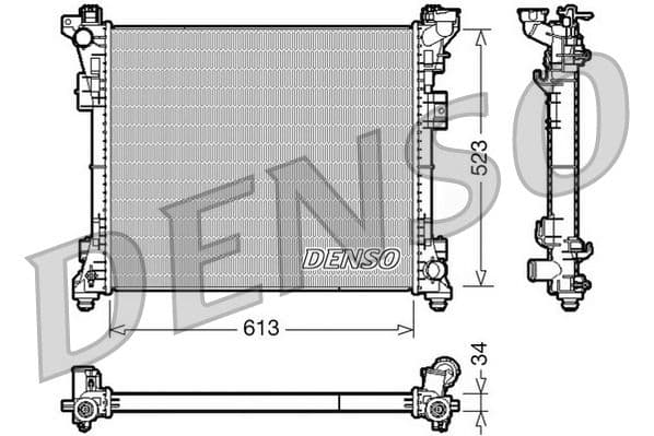 Radiator, racire motor DENSO DRM06006