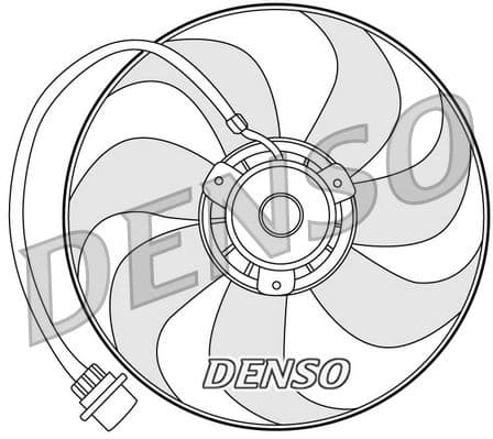 Ventilator, radiator DENSO DER32001