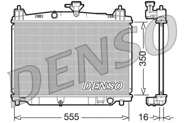 Radiator, racire motor DENSO DRM44016
