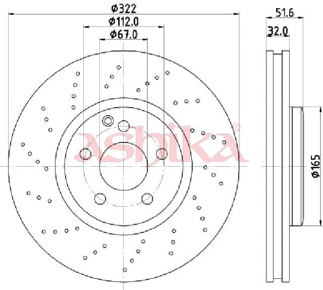 Disc frana ASHIKA 60-00-0528
