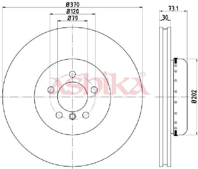 Disc frana ASHIKA 60-00-0116