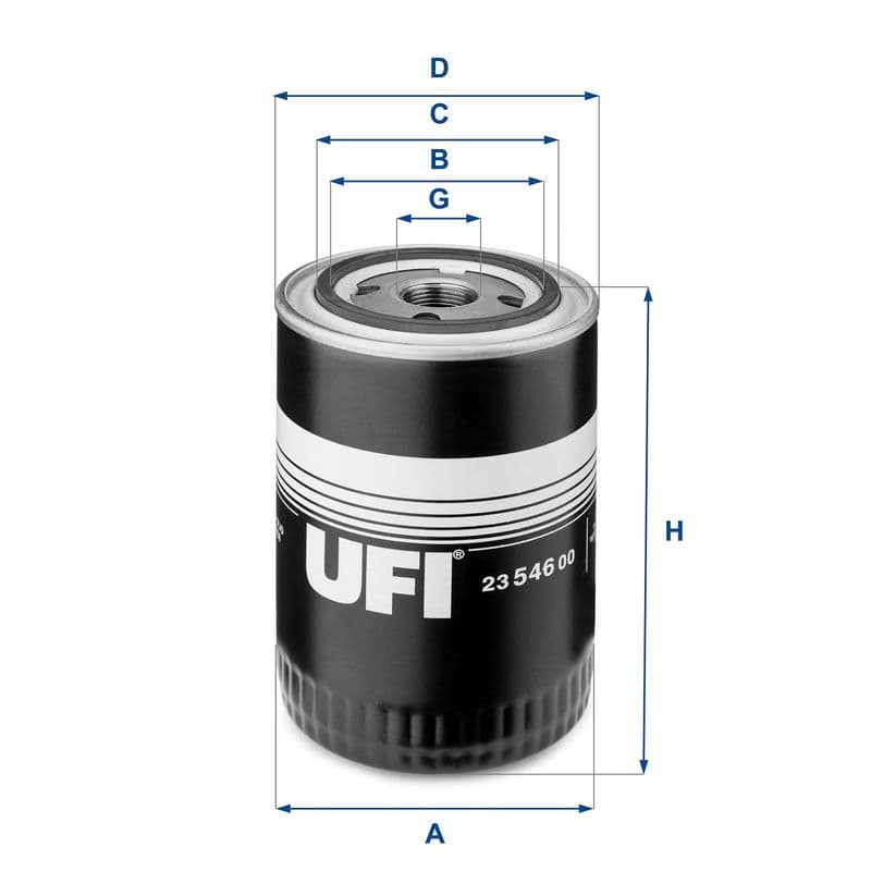 Filtru ulei UFI 23.546.00