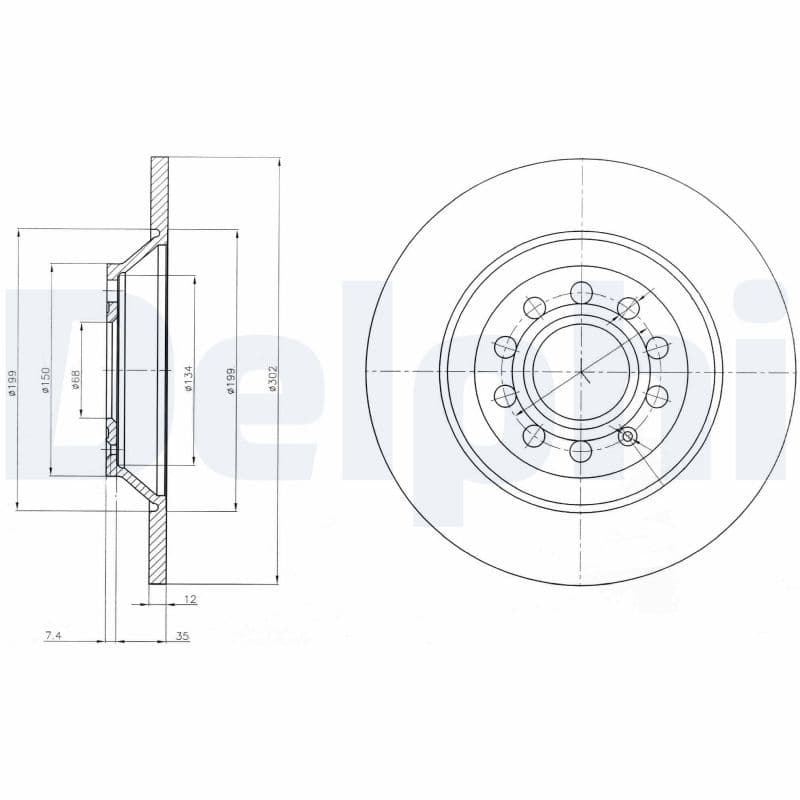 Disc frana DELPHI BG4088