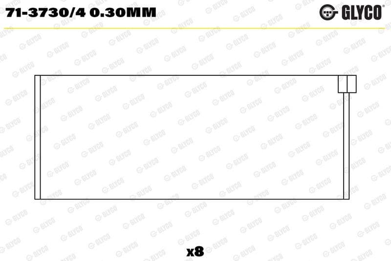 Cuzinet bielă GLYCO 71-3730/4 0.30mm