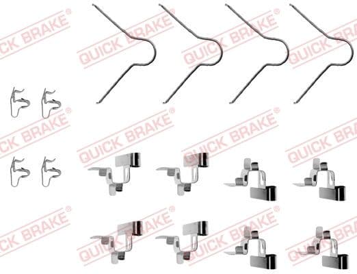 Set accesorii, placute frana QUICK BRAKE 109-1030