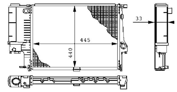 Radiator, racire motor MAHLE BEHR CR 239 000S