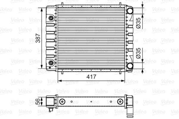 Radiator, racire motor VALEO 701546