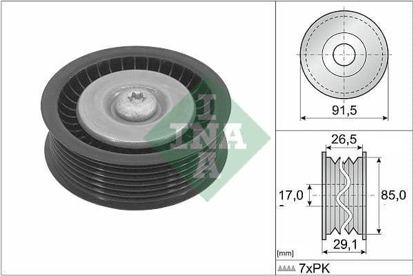 Rola ghidare/conducere, curea transmisie Schaeffler INA 532 1181 10