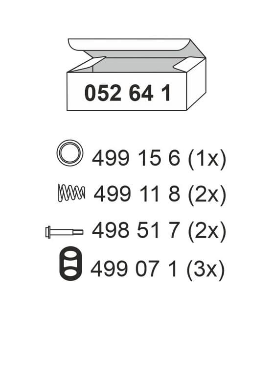 Set montare, toba esapament ERNST 052641