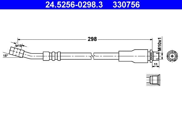 Furtun frana ATE 24.5256-0298.3