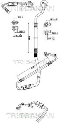 conducta presiune variabila,aer conditionat TRISCAN 9010 16027