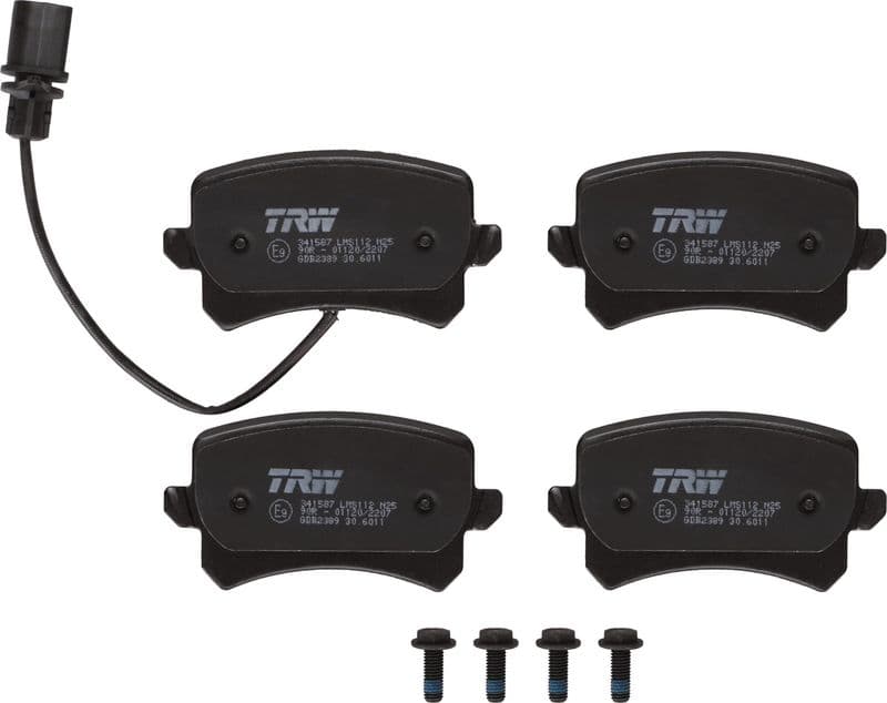 set placute frana,frana disc TRW GDB2389