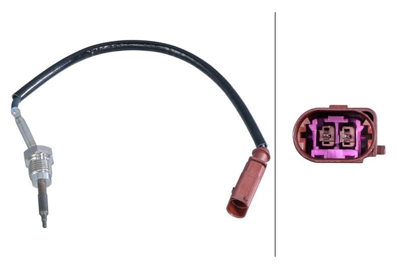 Senzor, temperatura gaze evacuare HELLA 6PT 358 284-561