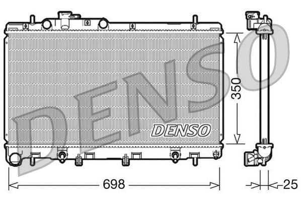 Radiator, racire motor DENSO DRM36011