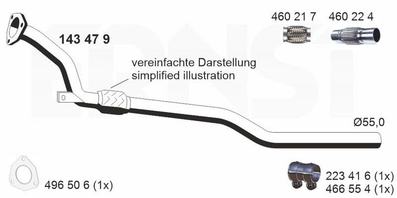Racord evacuare ERNST 143479