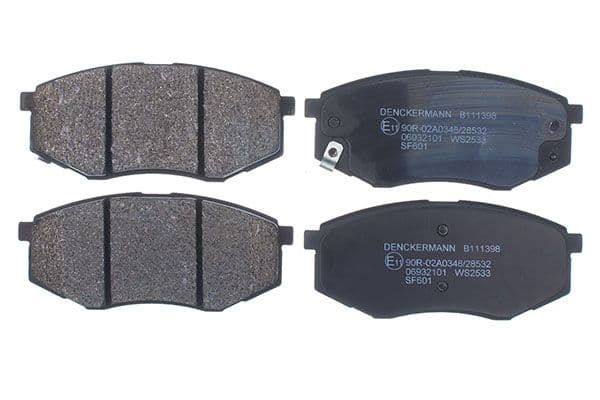 set placute frana,frana disc DENCKERMANN B111398