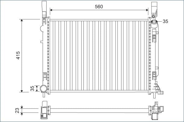 Radiator, racire motor VALEO 701157