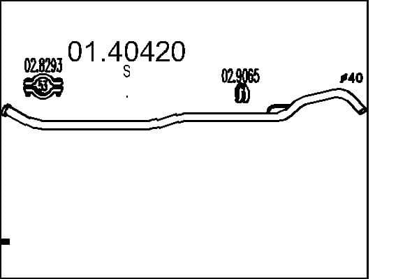 Racord evacuare MTS 01.40420