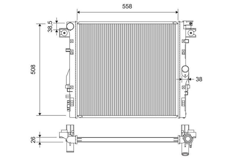 Radiator, racire motor VALEO 701417