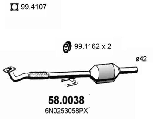 Catalizator ASSO 58.0038