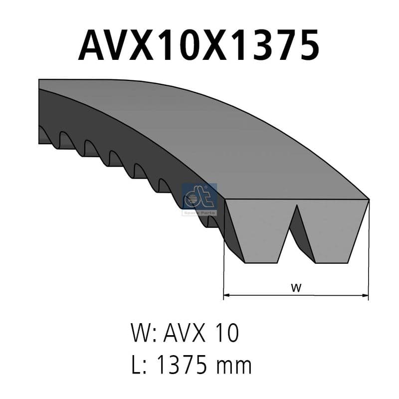 Set curea trapezoidala DT Spare Parts 3.34202