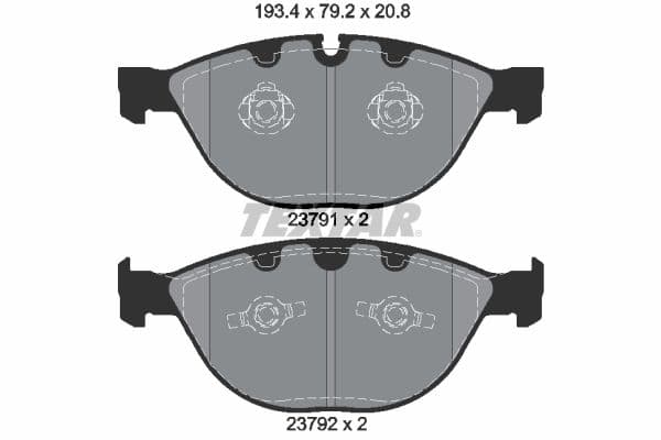 set placute frana,frana disc TEXTAR Q+ 2379101