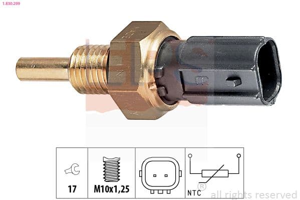senzor,temperatura lichid de racire EPS Made in Italy - OE Equivalent 1.830.299