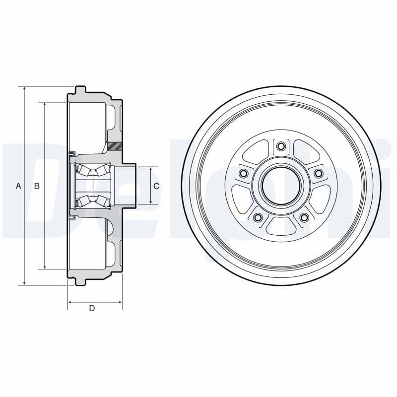 Tambur frana DELPHI BFR656