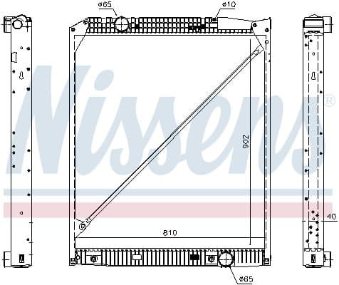 Radiator, racire motor NISSENS 62653A