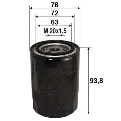 Filtru ulei VALEO 586080
