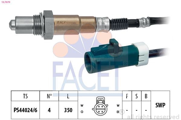 Sonda Lambda FACET Made in Italy - OE Equivalent 10.7679