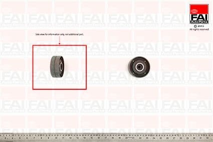 Rola ghidare/conducere, curea distributie FAI AutoParts T6910