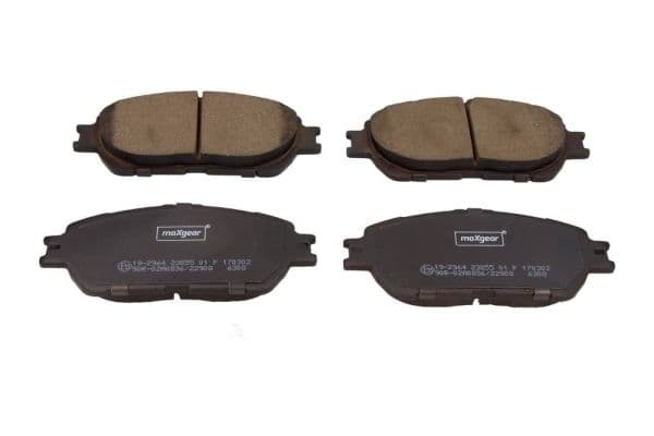 set placute frana,frana disc MAXGEAR 19-2964