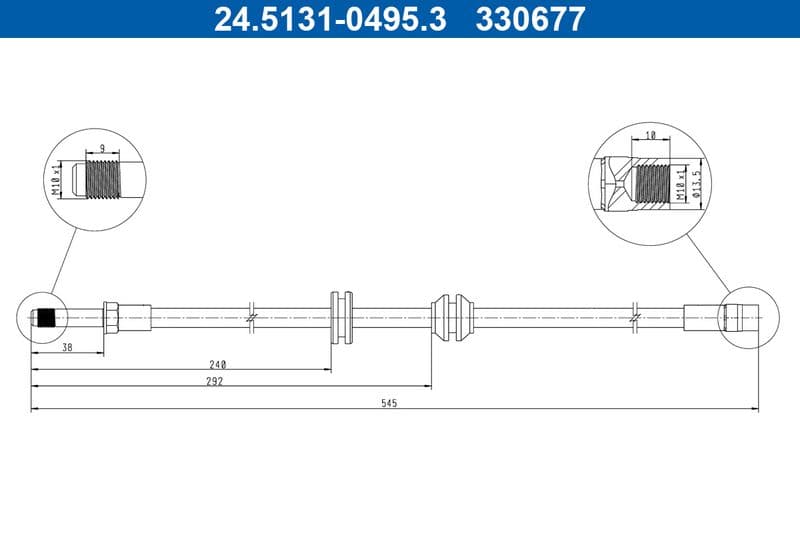 Furtun frana ATE 24.5131-0495.3