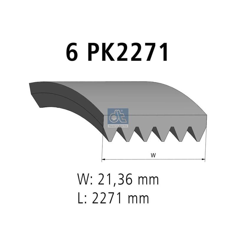 Curea transmisie cu caneluri DT Spare Parts 4.80707