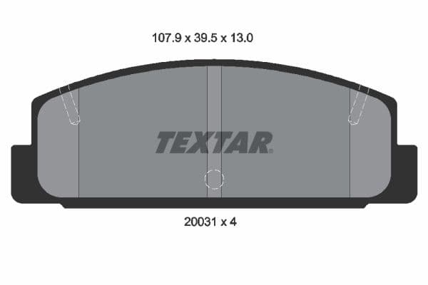 set placute frana,frana disc TEXTAR 2003101