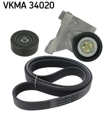 Set curea transmisie cu caneluri SKF VKMA 34020
