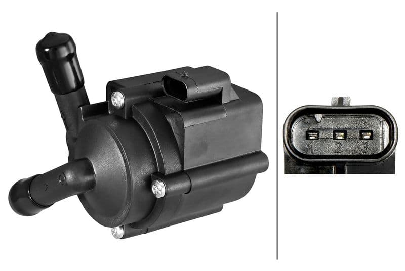 Pompă de apă suplimentară (circuitul apei de răcire) HELLA 8TW 358 304-741