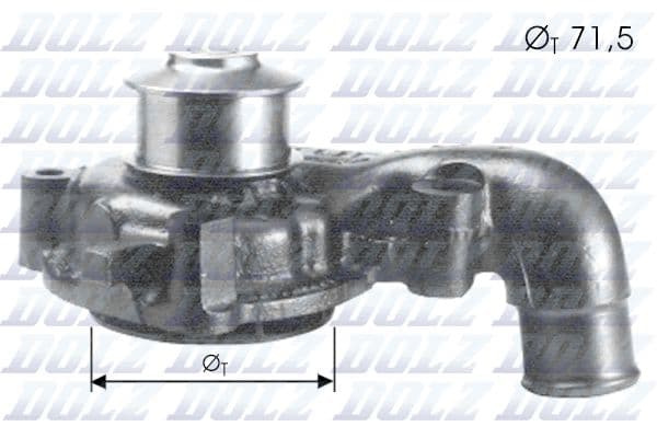 Pompă de apă, răcire motor DOLZ F165