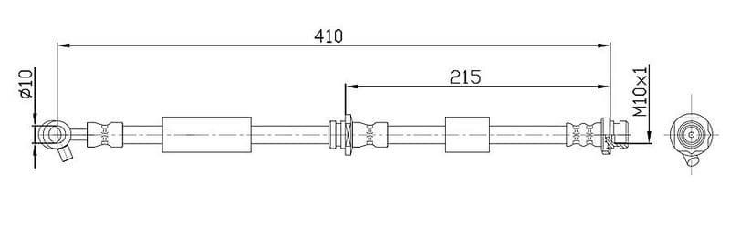 Furtun frana METZGER AUTOTEILE 4112537
