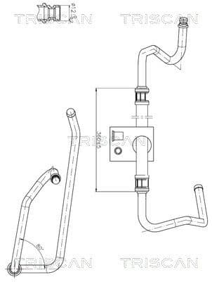 Furtun hidraulic, sistem de directie TRISCAN 8516 28013