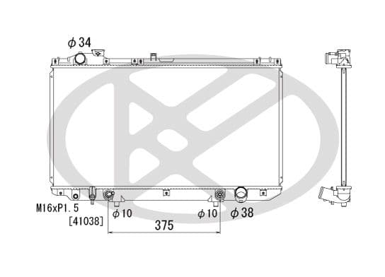 Radiator, racire motor KOYORAD PL010646T